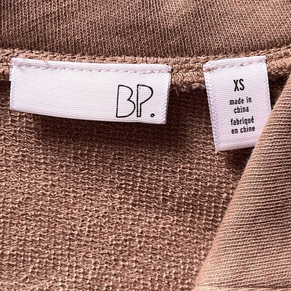 NWT BP Washed Cotton  Soft Moto Jacket Full Zip Coat Camel Tan Neutral Sz XS - Picture 5 of 14